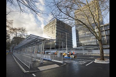 As part of preparatory works for High Speed 2, an outdoor taxi rank at London Euston station opened on  January 6, replacing the previous underground location